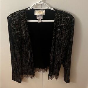 Joseph Ribkoff Black and Gold Jacket